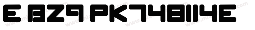 E BZ9 pk748114e字体字体转换